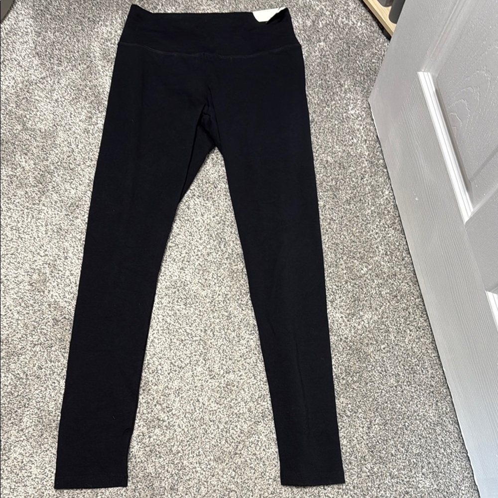 Aerie Black Regular Rise Leggings